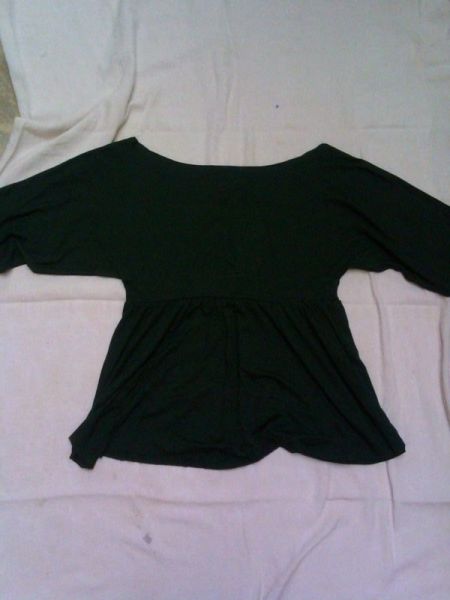 Blusa coton verde